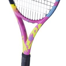 MINI RAQUETE BABOLAT PURE AERO RAFA - AMARELO/LARANJA/ROXO